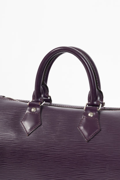 Louis Vuitton Speedy Cassis Epi Leather Boston Bag