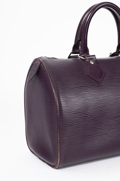 Louis Vuitton Speedy Cassis Epi Leather Boston Bag