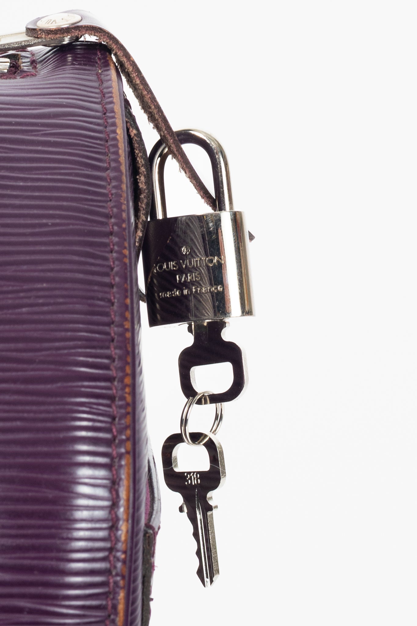 Louis Vuitton Speedy Cassis Epi Leather Boston Bag