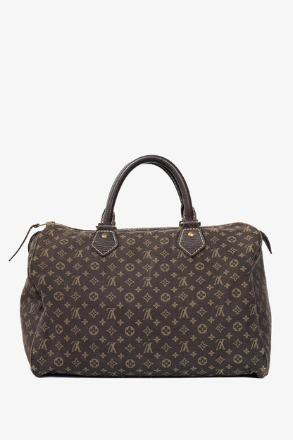 Louis Vuitton Speedy 30 Fusain Monogram Idylle Boston Bag