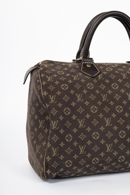 Louis Vuitton Speedy 30 Fusain Monogram Idylle Boston Bag