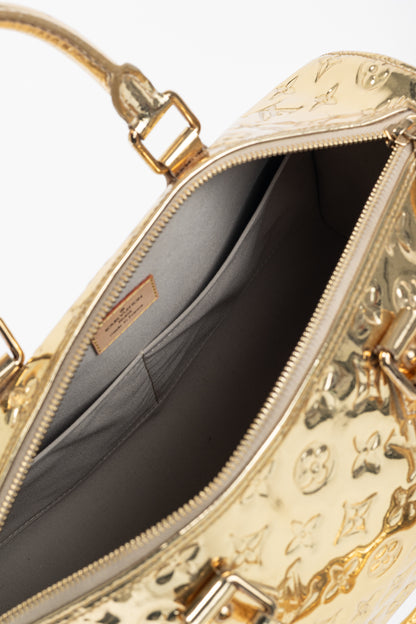 Louis Vuitton Speedy 30 Miroir Dore Monogram Miroir Boston Bag