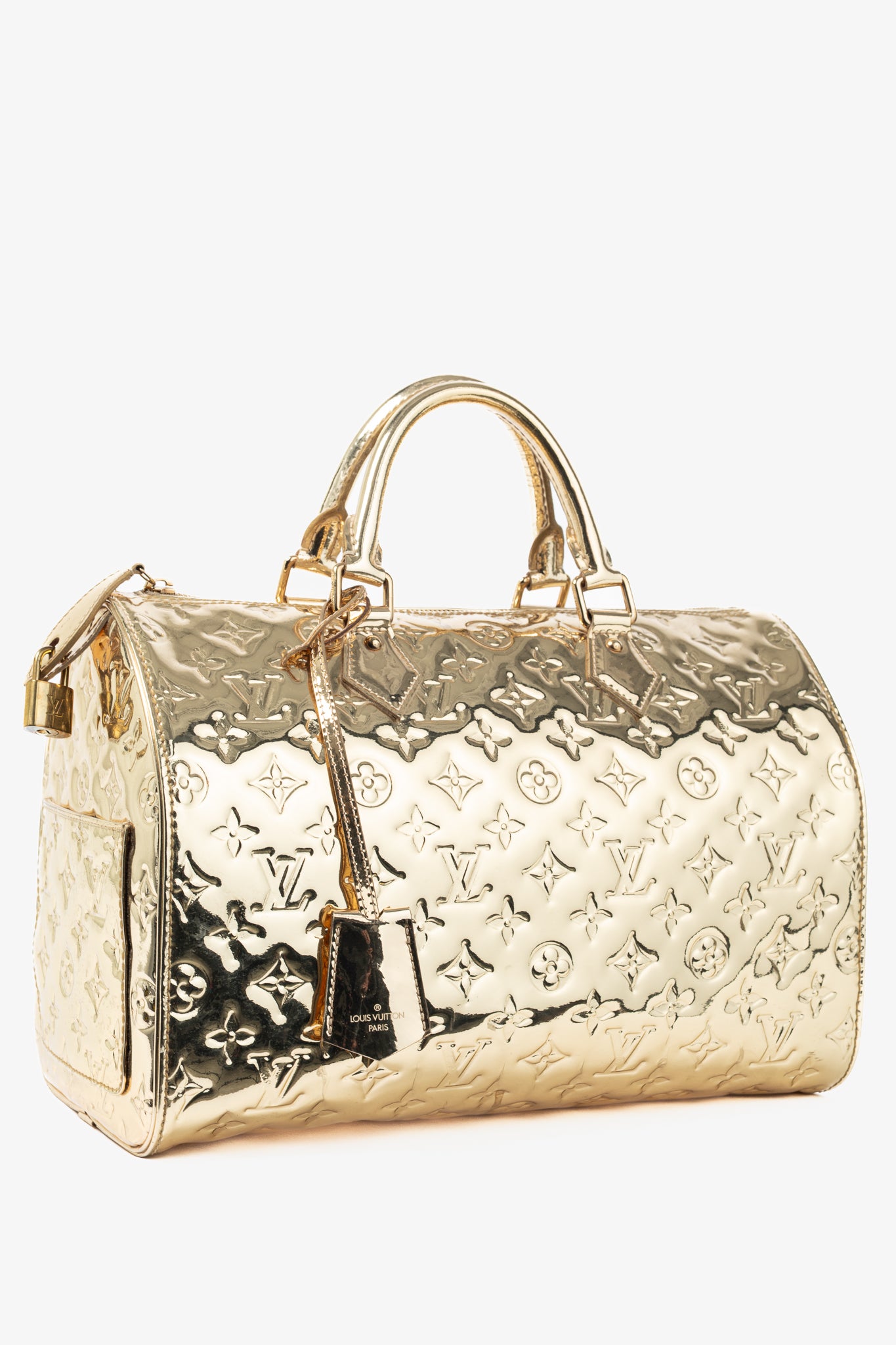 Louis Vuitton Speedy 30 Miroir Dore Monogram Miroir Boston Bag