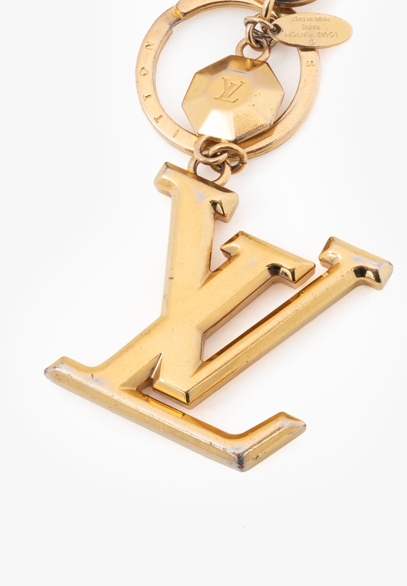 Louis Vuitton LV Facettes Gold-Tone Bag Charm & Key Holder