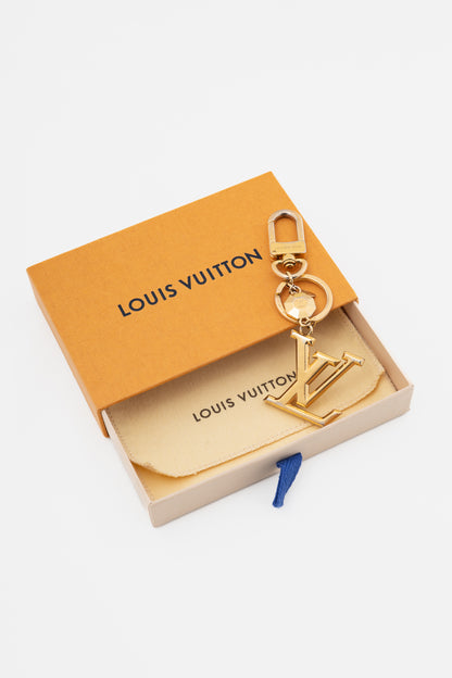 Louis Vuitton LV Facettes Gold-Tone Bag Charm & Key Holder