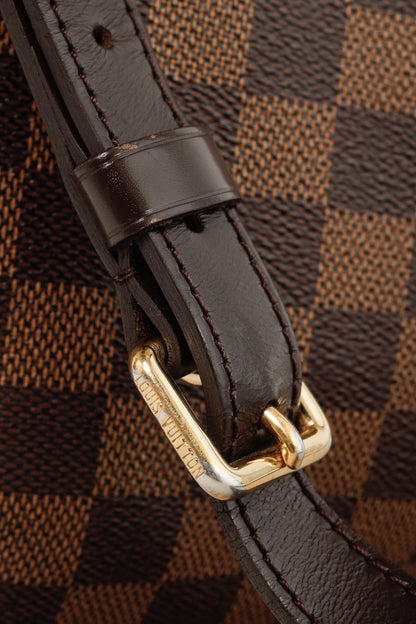 Louis Vuitton Bloomsbury GM Damier Ebene Canvas Shoulder Bag