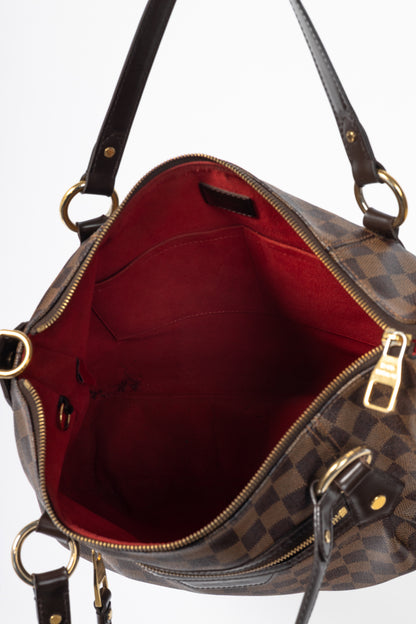 Louis Vuitton Evora MM Damier Ebene Coated Canvas Handbag