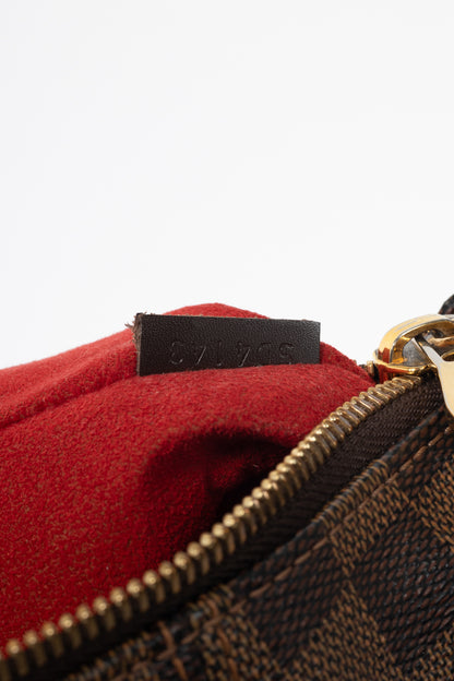 Louis Vuitton Evora MM Damier Ebene Coated Canvas Handbag