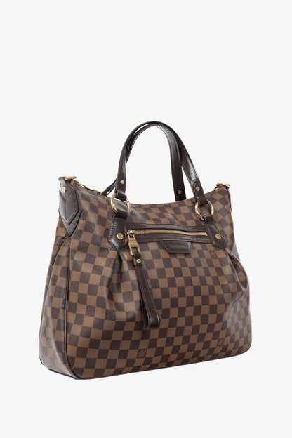 Louis Vuitton Evora MM Damier Ebene Coated Canvas Handbag
