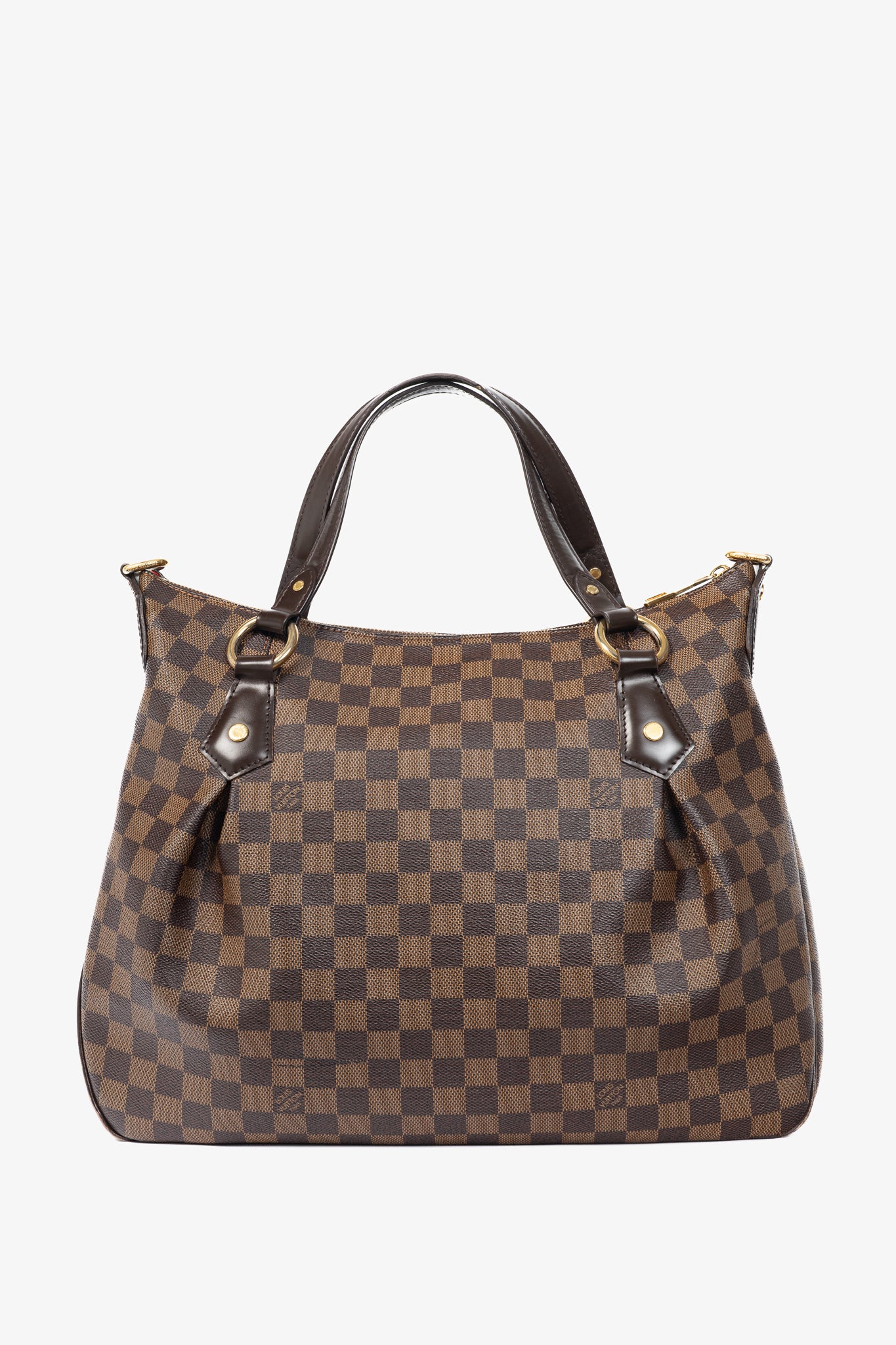 Louis Vuitton Evora MM Damier Ebene Coated Canvas Handbag