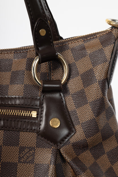 Louis Vuitton Evora MM Damier Ebene Coated Canvas Handbag
