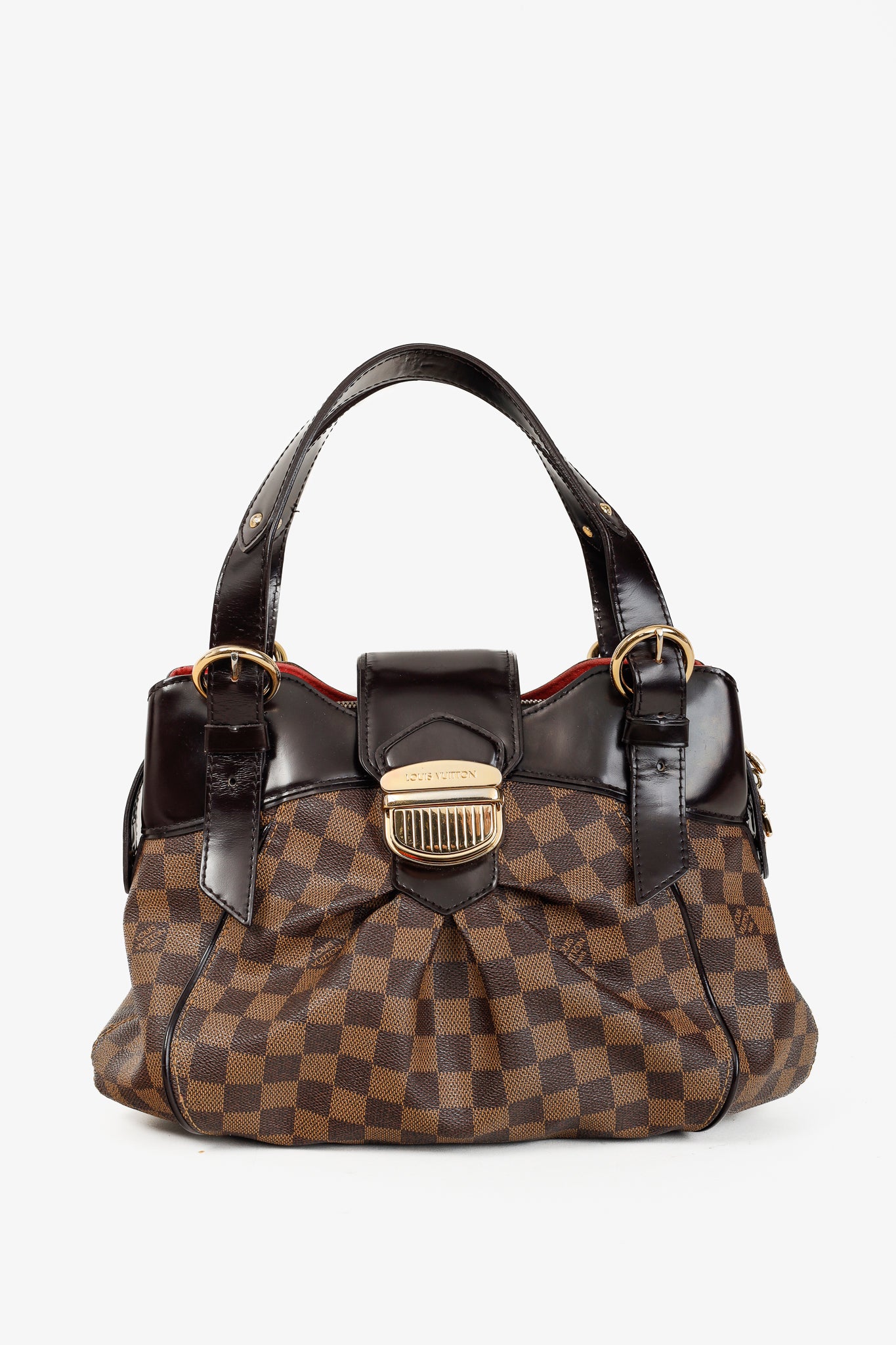 Louis Vuitton Brown Damier Ebene Sistina PM Double Handle Bag