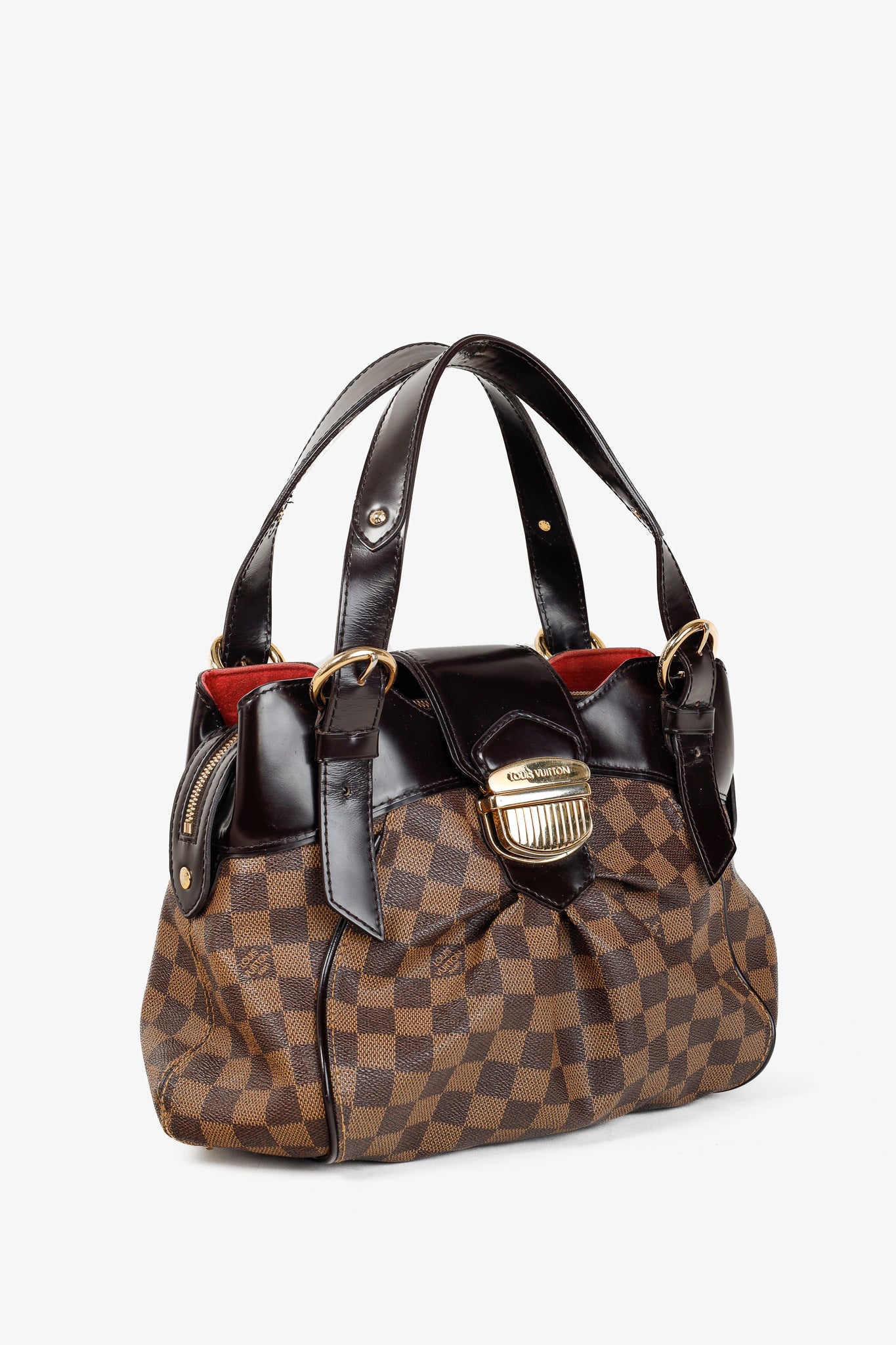 Louis Vuitton Brown Damier Ebene Sistina PM Double Handle Bag