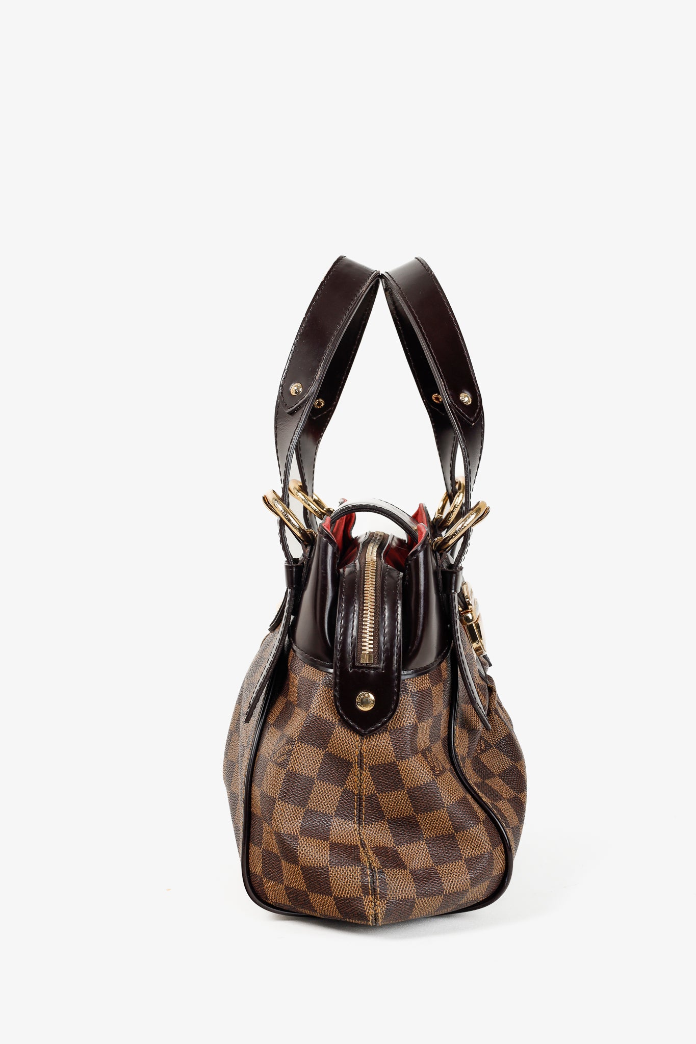 Louis Vuitton Brown Damier Ebene Sistina PM Double Handle Bag