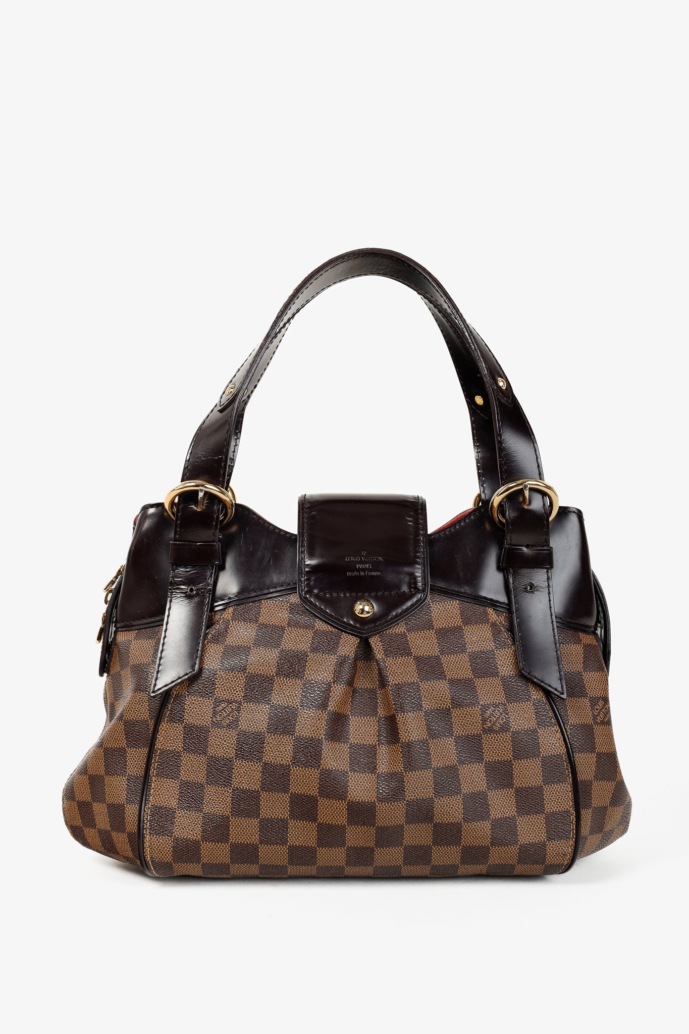 Louis Vuitton Brown Damier Ebene Sistina PM Double Handle Bag