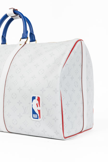Louis Vuitton x NBA Keepall 55 Bandouliere Basketball Antarctica Monogram Duffle