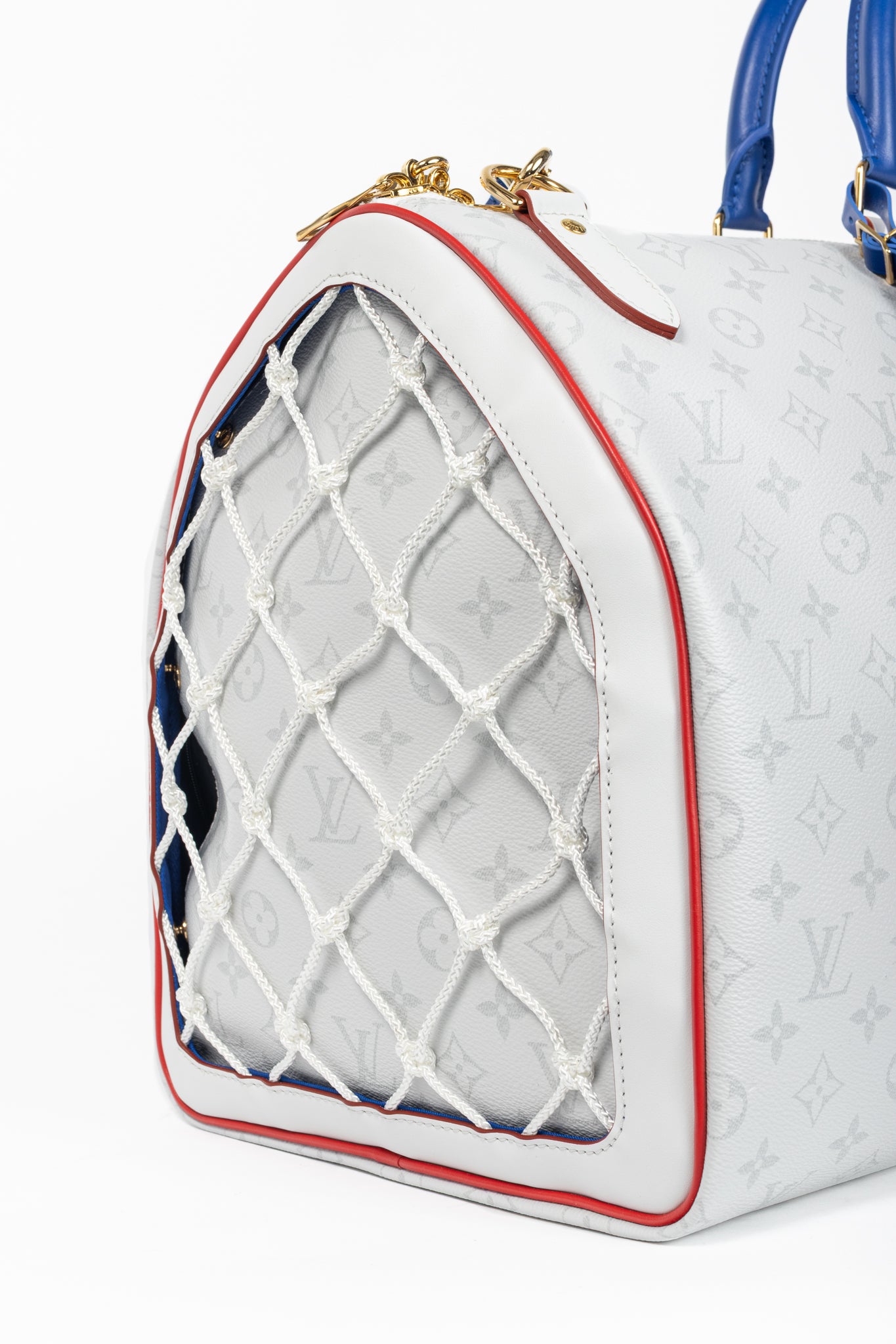 Louis Vuitton x NBA Keepall 55 Bandouliere Basketball Antarctica Monogram Duffle