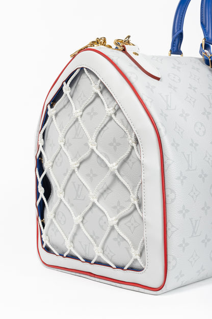 Louis Vuitton x NBA Keepall 55 Bandouliere Basketball Antarctica Monogram Duffle