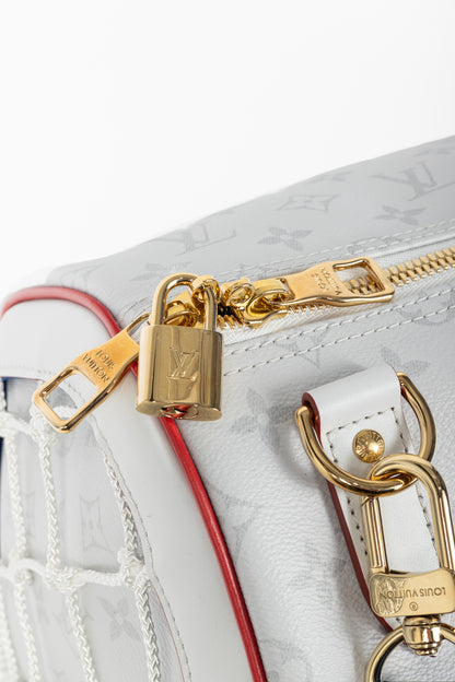 Louis Vuitton x NBA Keepall 55 Bandouliere Basketball Antarctica Monogram Duffle