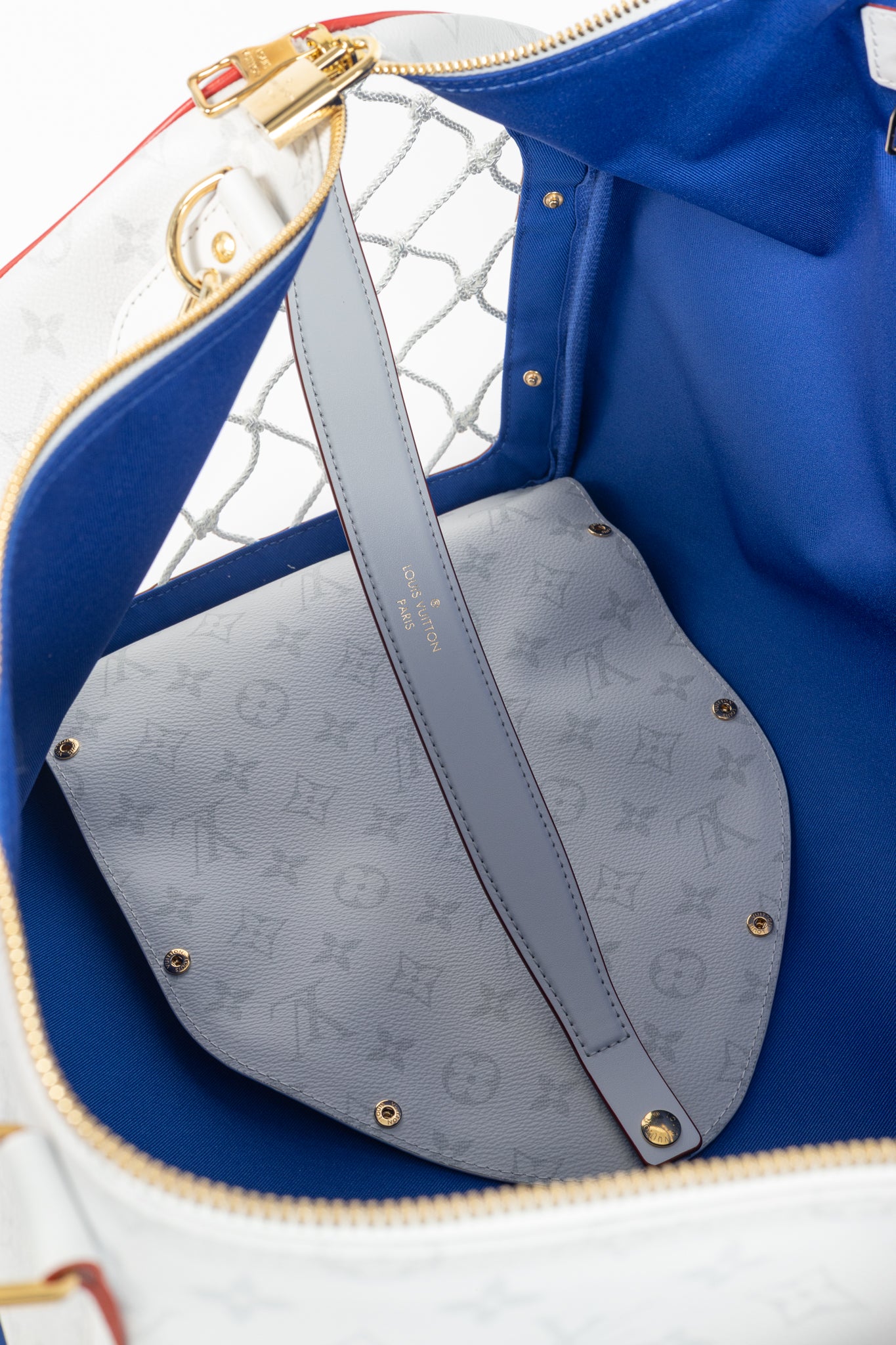 Louis Vuitton x NBA Keepall 55 Bandouliere Basketball Antarctica Monogram Duffle