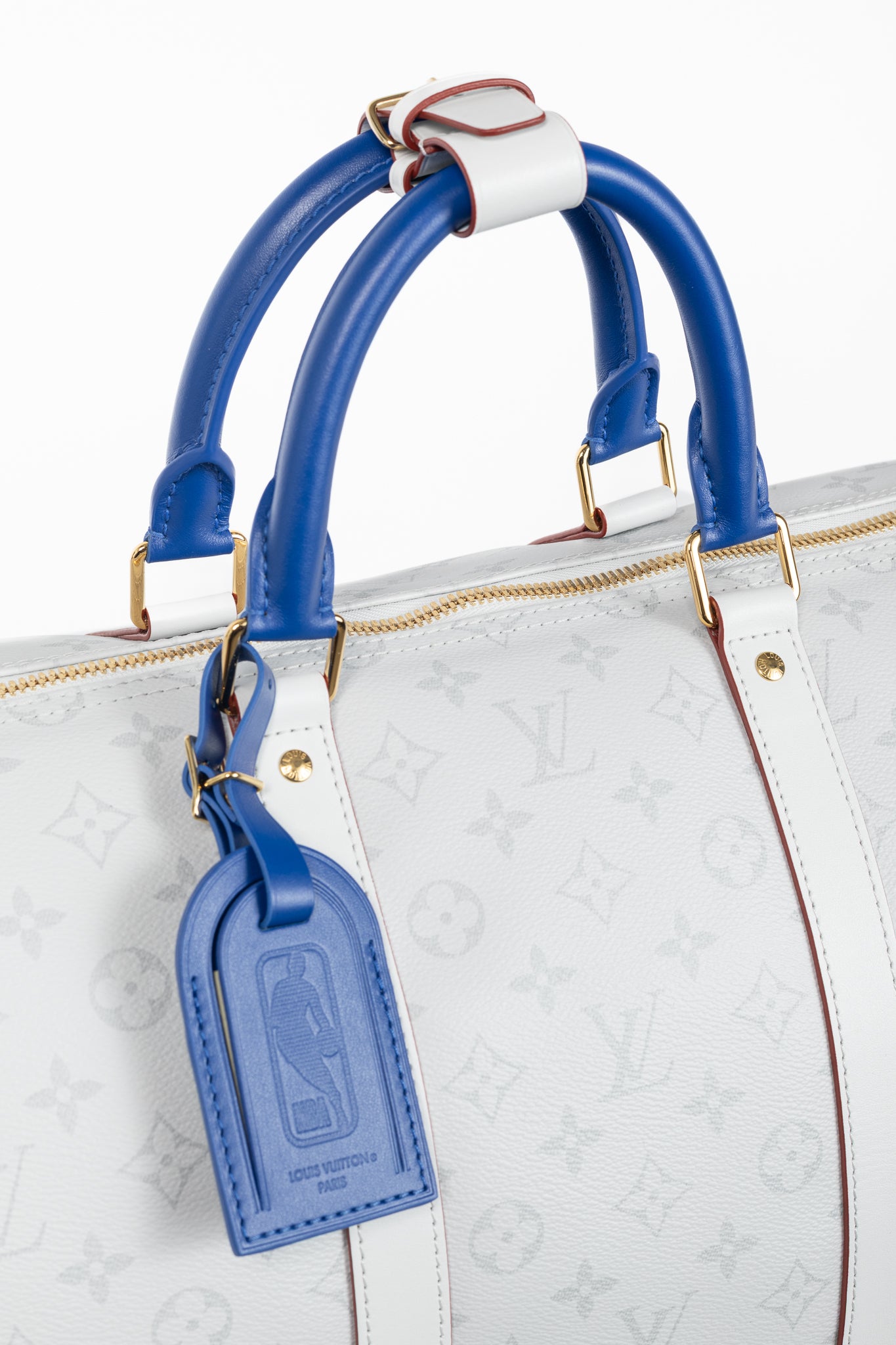 Louis Vuitton x NBA Keepall 55 Bandouliere Basketball Antarctica Monogram Duffle