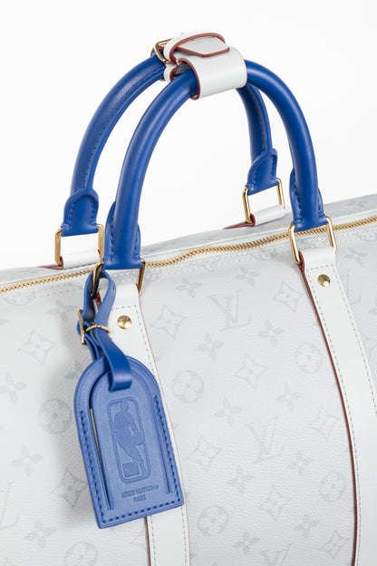 Louis Vuitton x NBA Keepall 55 Bandouliere Basketball Antarctica Monogram Duffle