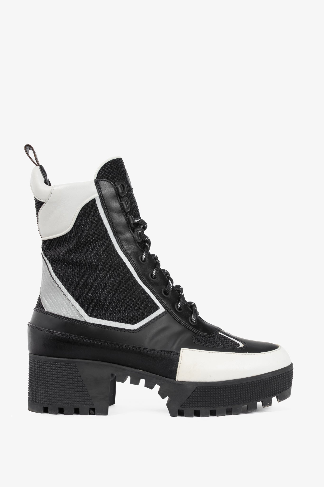 Louis Vuitton Laureate Black Technical Nylon Lace-Up Boots