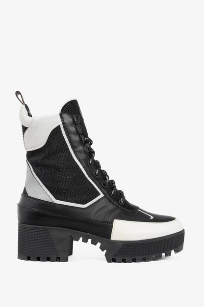 Louis Vuitton Laureate Black Technical Nylon Lace-Up Boots