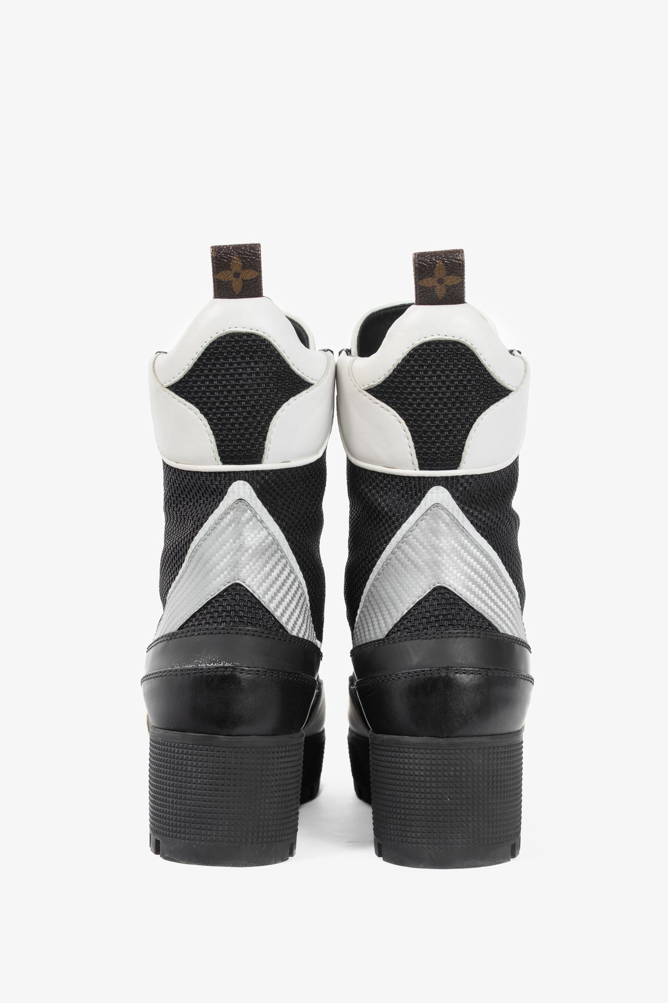Louis Vuitton Laureate Black Technical Nylon Lace-Up Boots