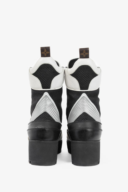 Louis Vuitton Laureate Black Technical Nylon Lace-Up Boots