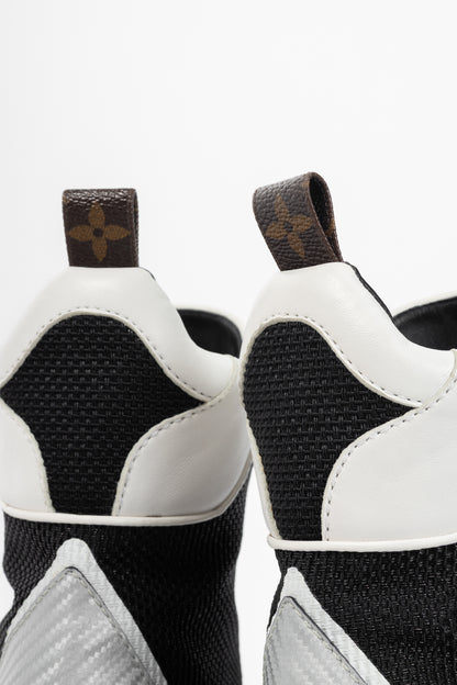 Louis Vuitton Laureate Black Technical Nylon Lace-Up Boots