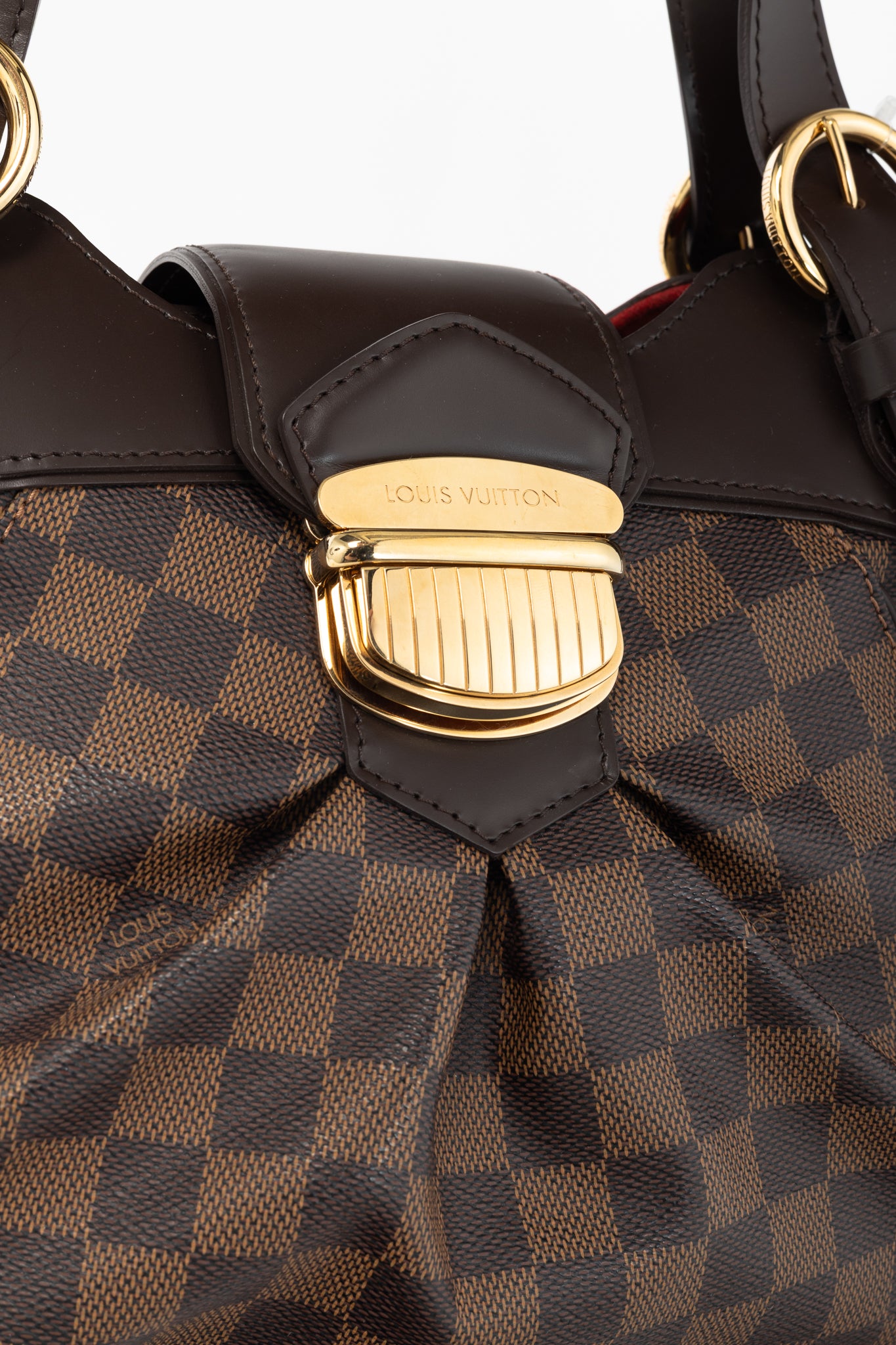 Louis Vuitton Sistina PM Damier Ebene Canvas Handbag