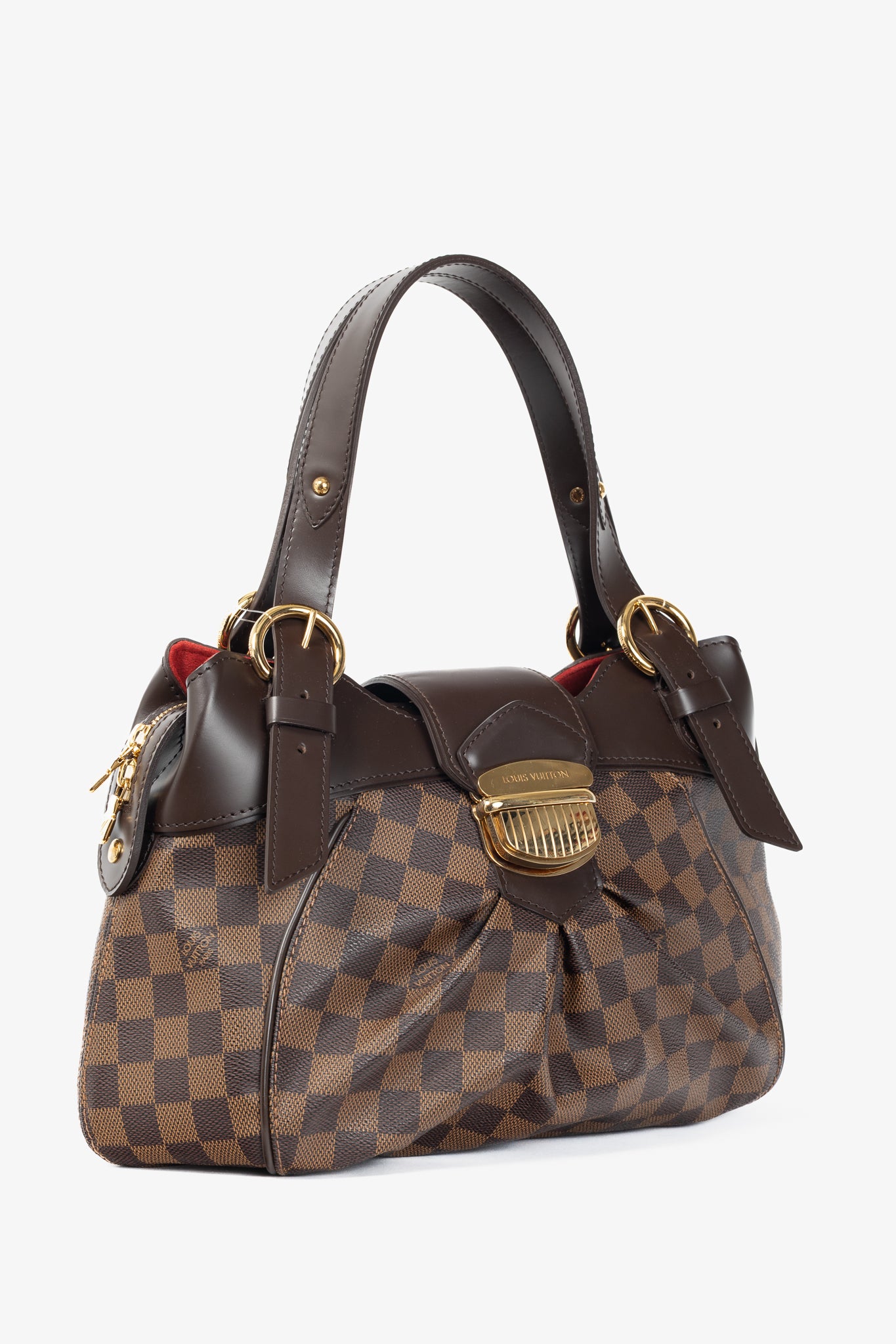 Louis Vuitton Sistina PM Damier Ebene Canvas Handbag
