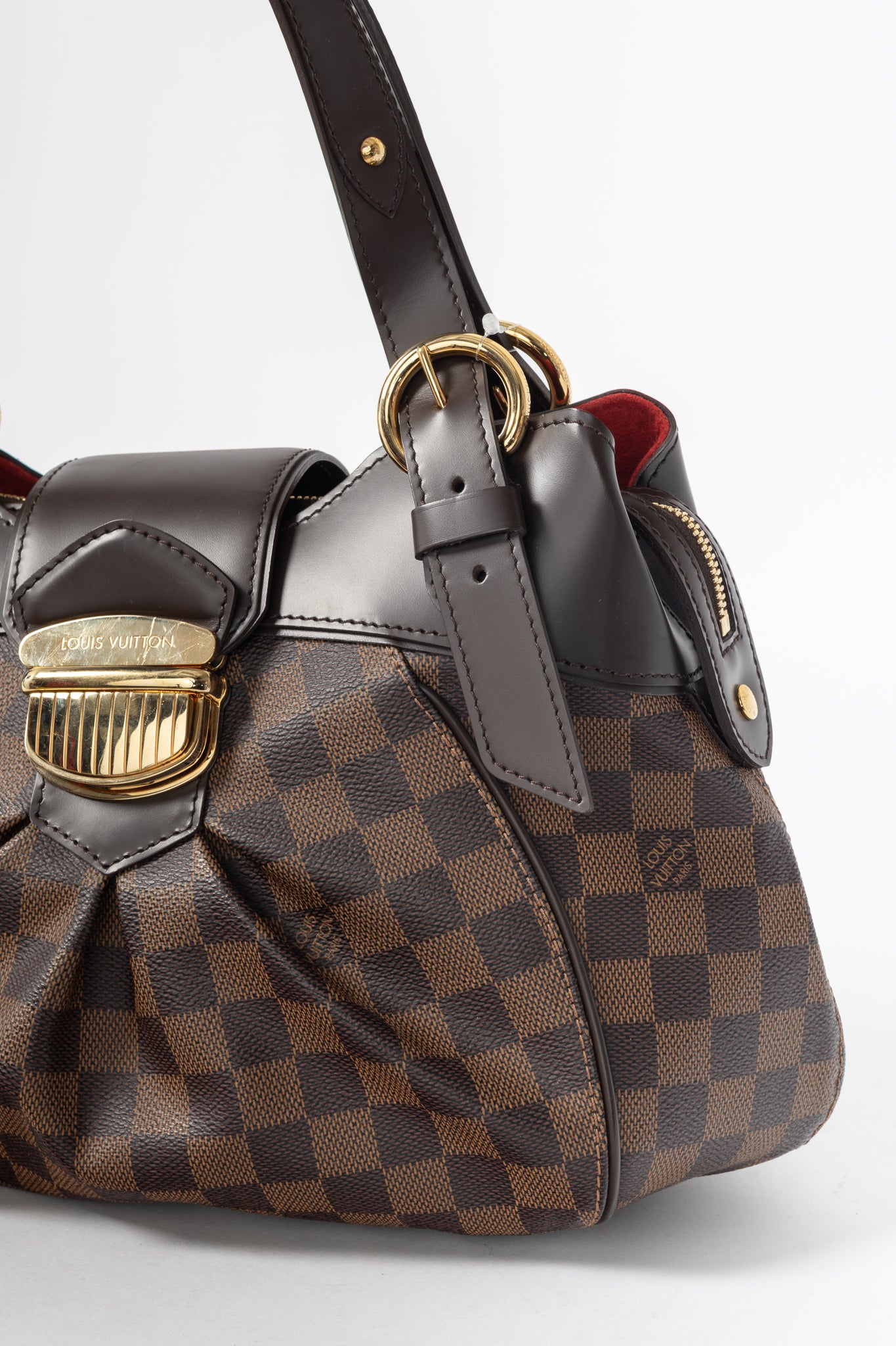 Louis Vuitton Sistina PM Damier Ebene Canvas Handbag