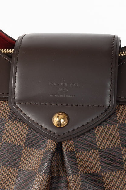 Louis Vuitton Sistina PM Damier Ebene Canvas Handbag