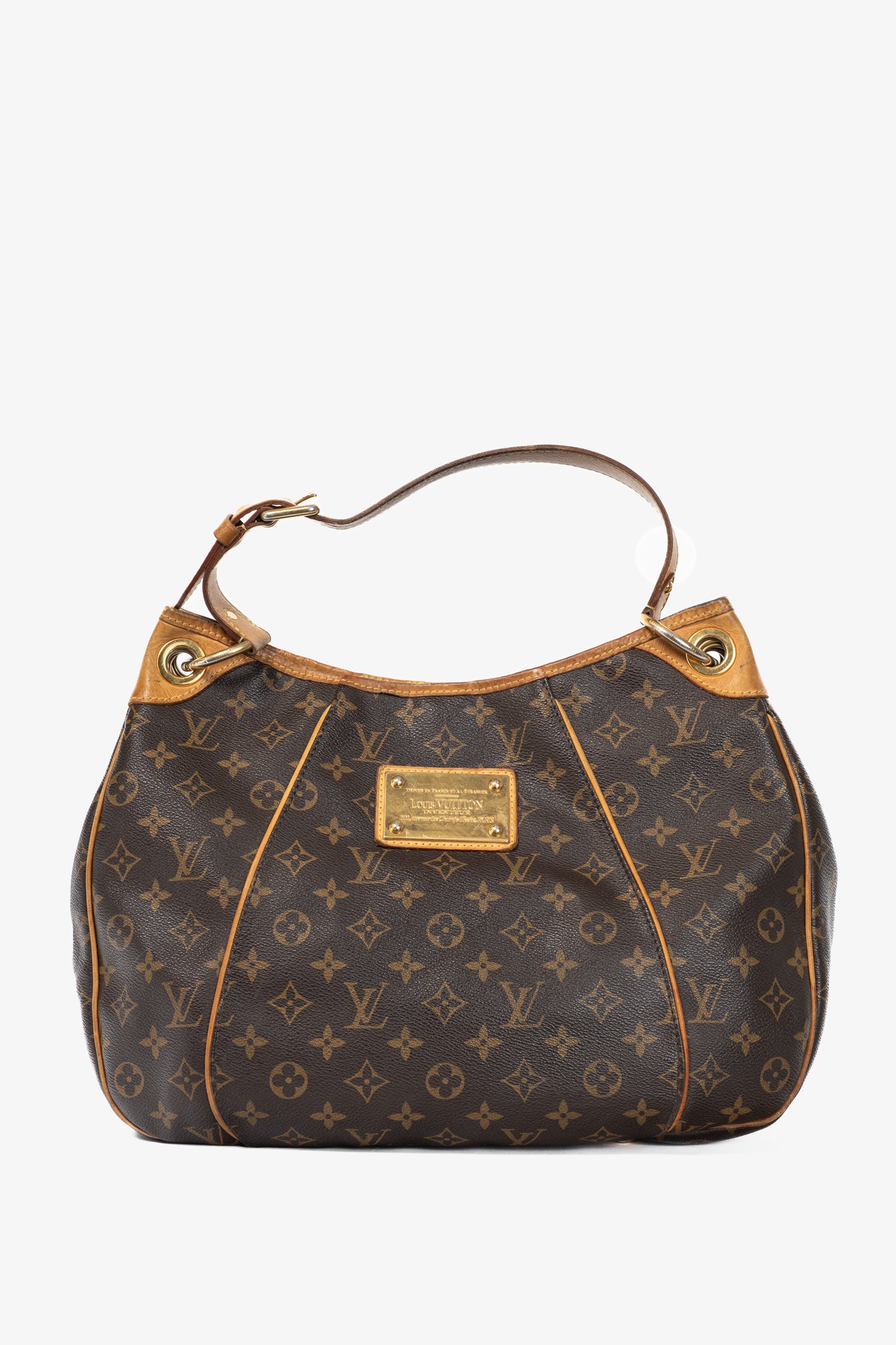 Louis Vuitton Galliera PM Monogram Canvas & Leather-Trim Hobo