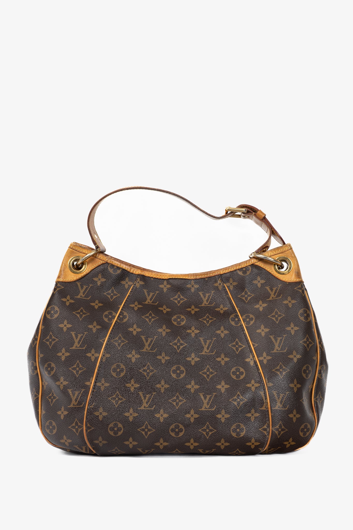Louis Vuitton Galliera PM Monogram Canvas & Leather-Trim Hobo