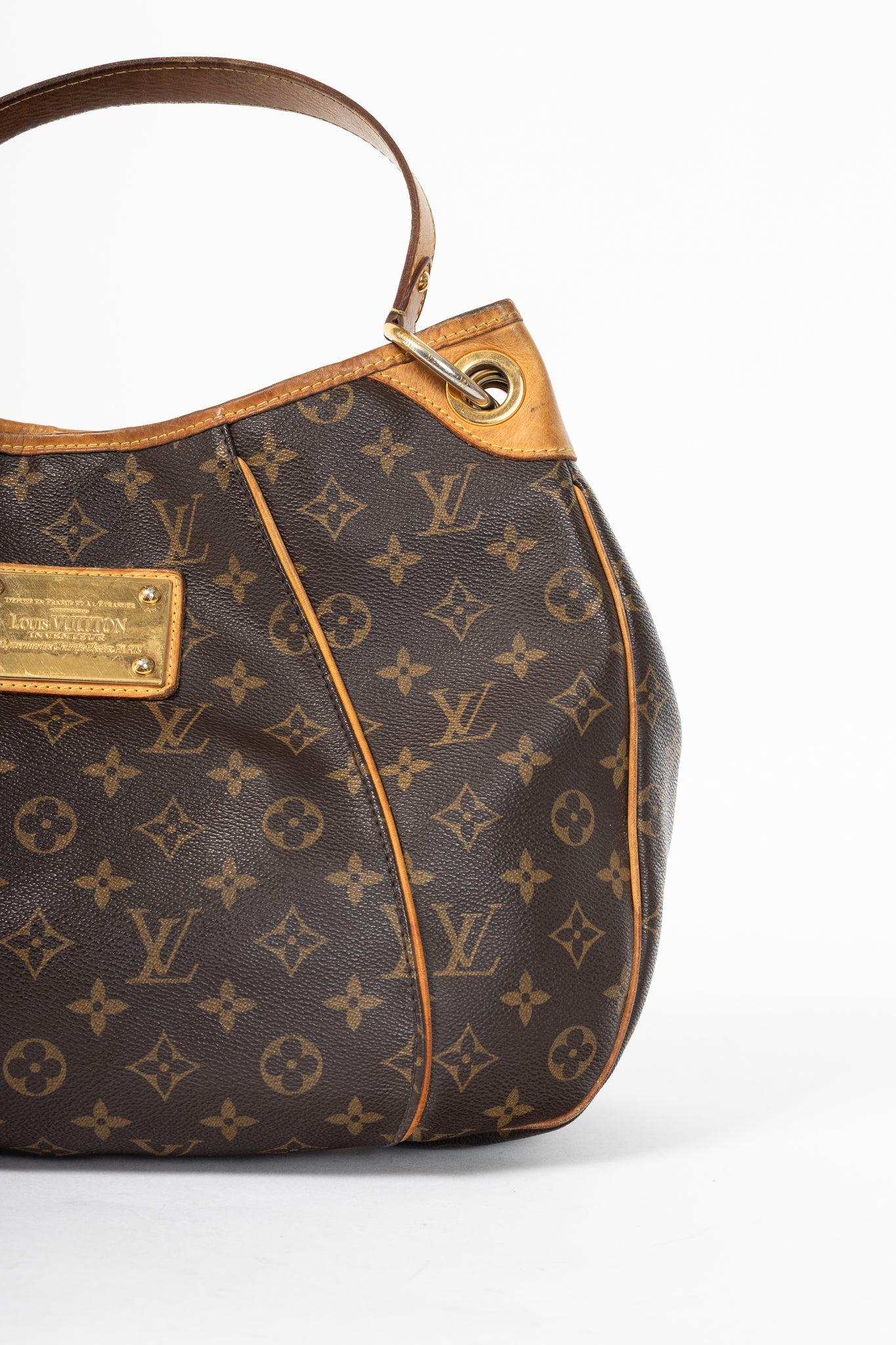 Louis Vuitton Galliera PM Monogram Canvas & Leather-Trim Hobo