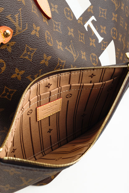 Louis Vuitton Brown Monogram "T" My LV Stripe Heritage Neverfull GM