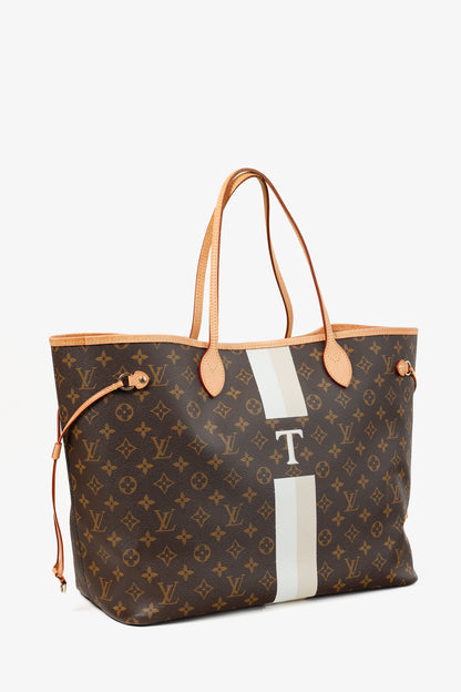 Louis Vuitton Brown Monogram "T" My LV Stripe Heritage Neverfull GM