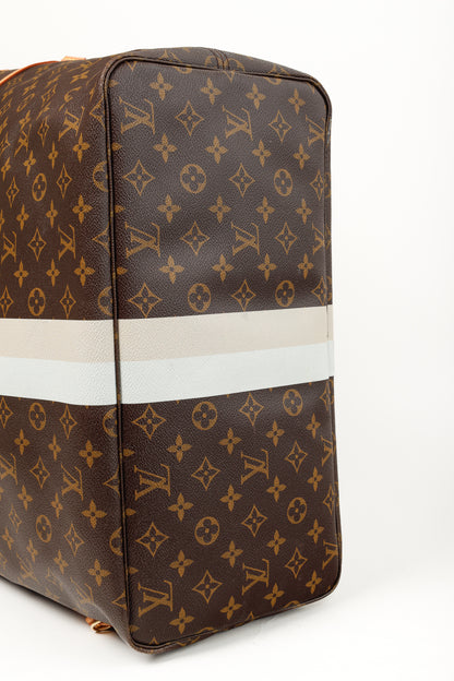 Louis Vuitton Brown Monogram "T" My LV Stripe Heritage Neverfull GM