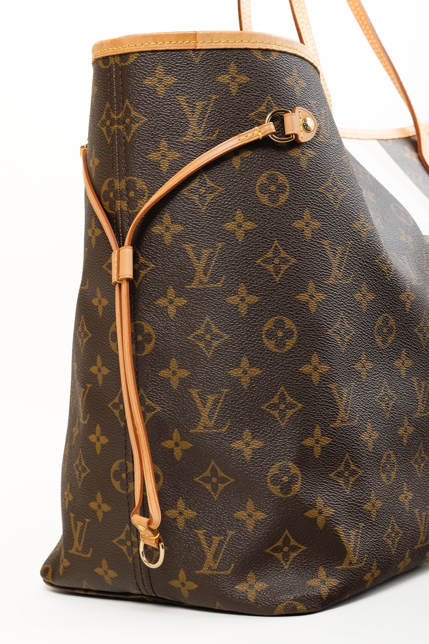 Louis Vuitton Brown Monogram "T" My LV Stripe Heritage Neverfull GM