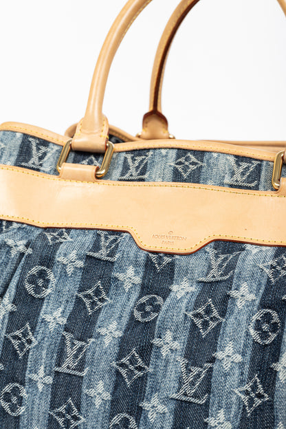 Louis Vuitton Cabas Raye GM Monogram Denim Cruise Shoulder Bag