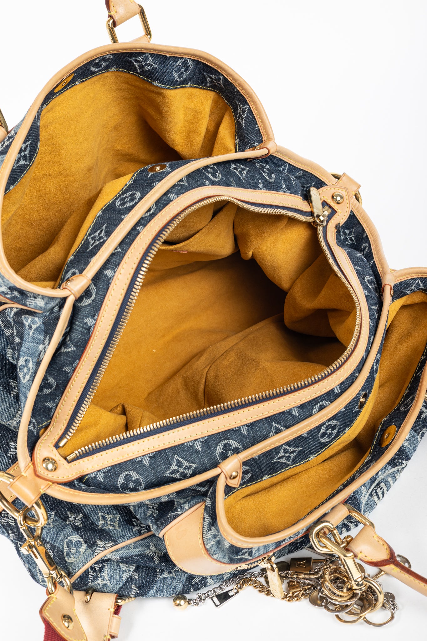 Louis Vuitton Cabas Raye GM Monogram Denim Cruise Shoulder Bag
