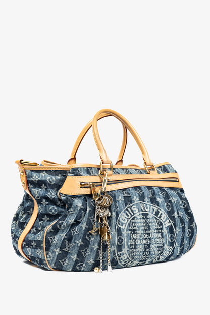 Louis Vuitton Cabas Raye GM Monogram Denim Cruise Shoulder Bag