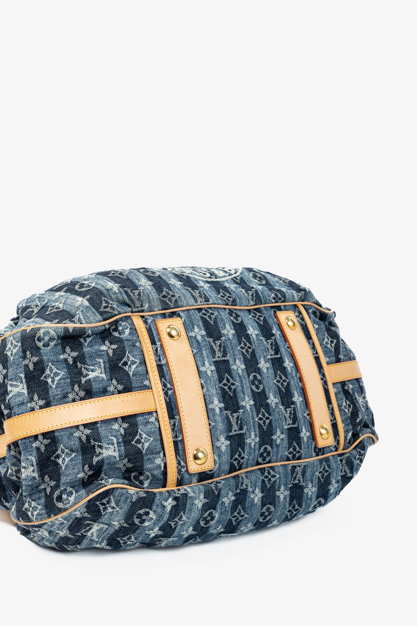 Louis Vuitton Cabas Raye GM Monogram Denim Cruise Shoulder Bag