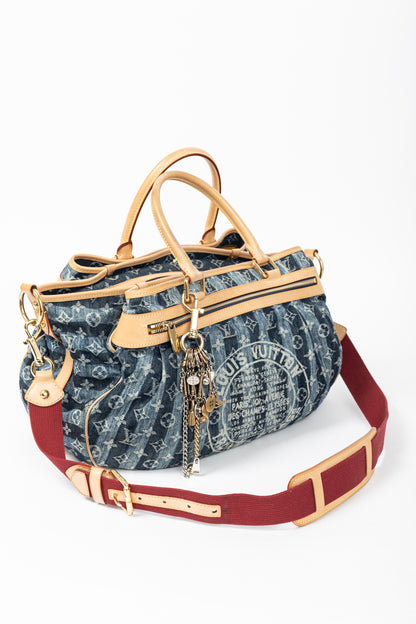 Louis Vuitton Cabas Raye GM Monogram Denim Cruise Shoulder Bag