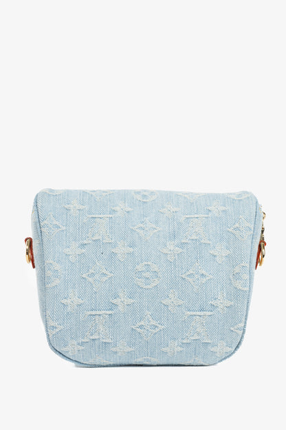 Louis Vuitton Sky Blue Monogram Denim Mini Bumbag
