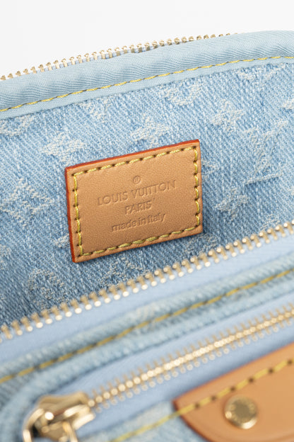 Louis Vuitton Sky Blue Monogram Denim Mini Bumbag