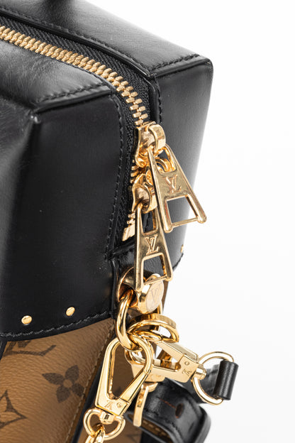 Louis Vuitton City Malle MM Monogram Reverse & Calfskin Handbag